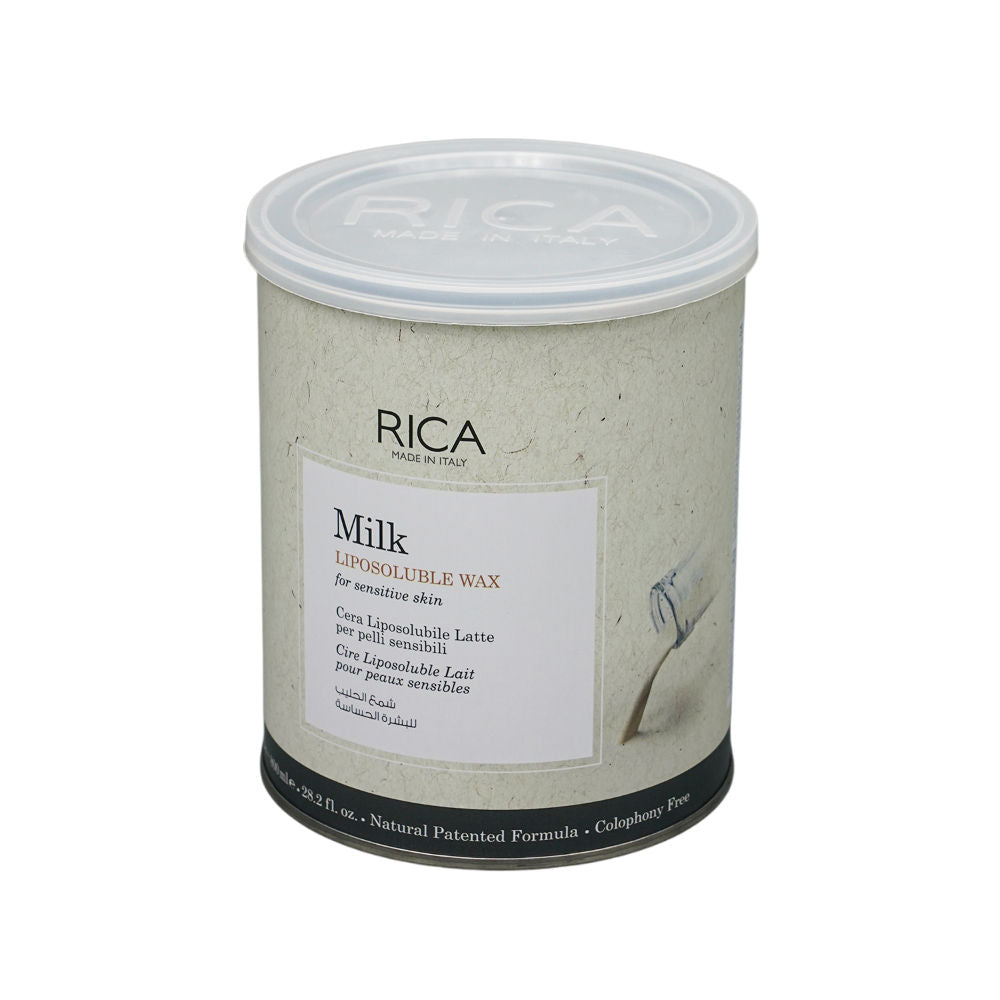 Rica Milk Liposoluble Wax For Sensitive Skin With Glyceryl Rosinate & Natural Beeswax