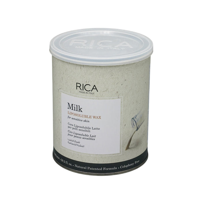 Rica Milk Liposoluble Wax For Sensitive Skin With Glyceryl Rosinate & Natural Beeswax