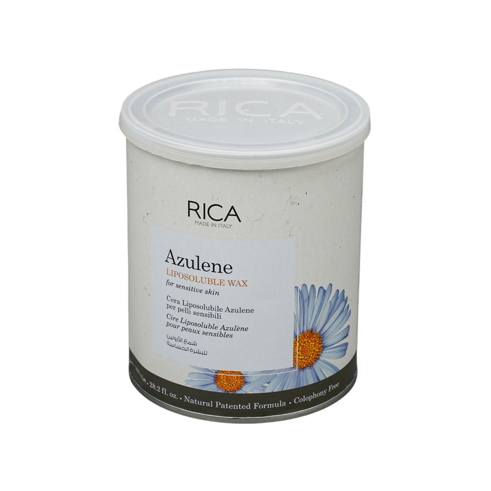 Rica Azulene Liposoluble Wax For Sensitive Skin With Glyceryl Rosinate & Natural Beeswax