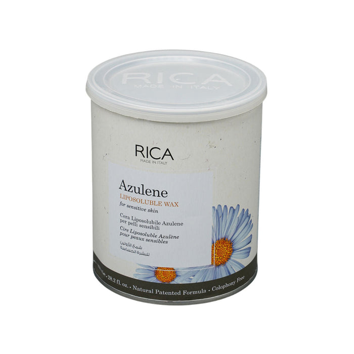 Rica Azulene Liposoluble Wax For Sensitive Skin With Glyceryl Rosinate & Natural Beeswax