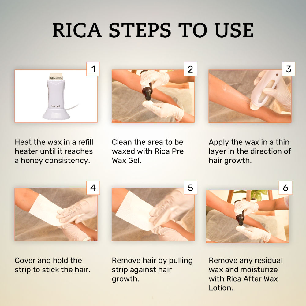 Rica Argan Oil Liposoluable Wax Refill For Sensitive Skin With Glyceryl Rosinate & Natural Beeswax