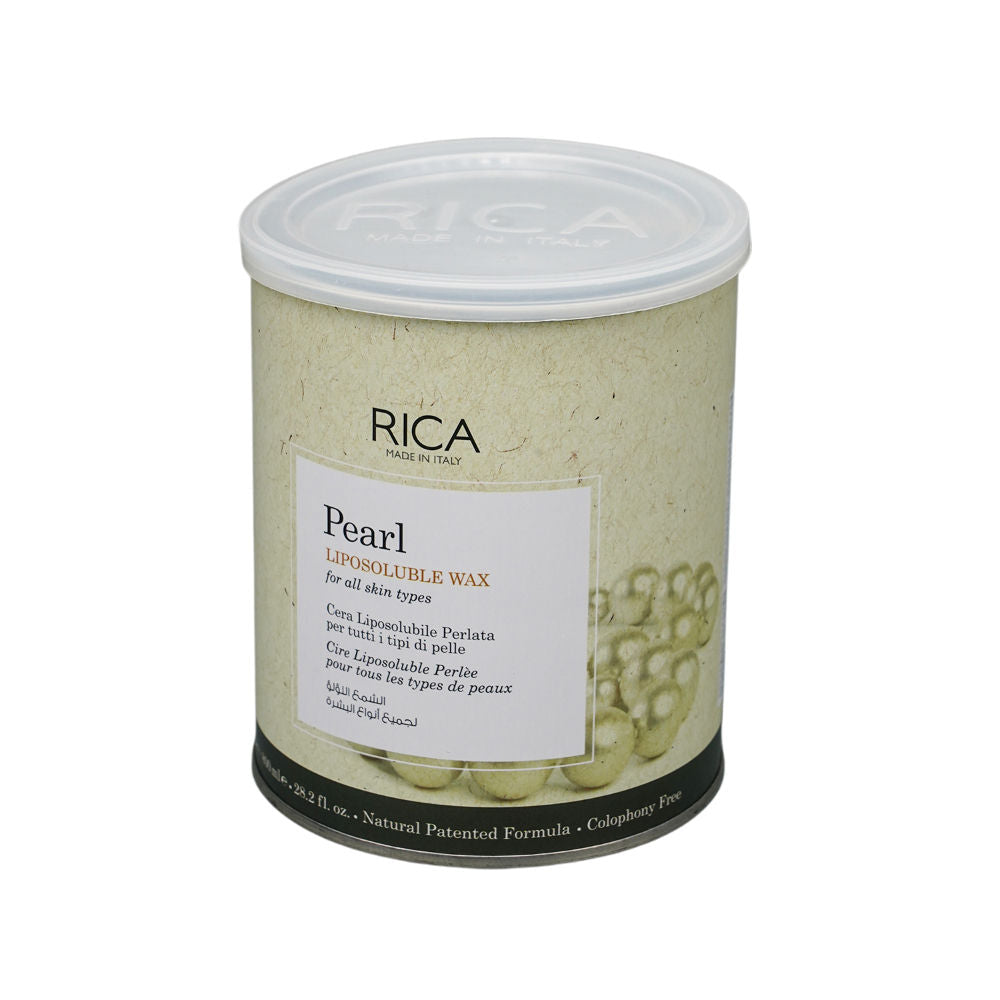 Rica Pearl Liposoluble Wax For All Skin Type With Glyceryl Rosinate & Natural Beeswax
