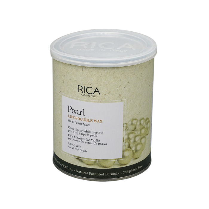 Rica Pearl Liposoluble Wax For All Skin Type With Glyceryl Rosinate & Natural Beeswax