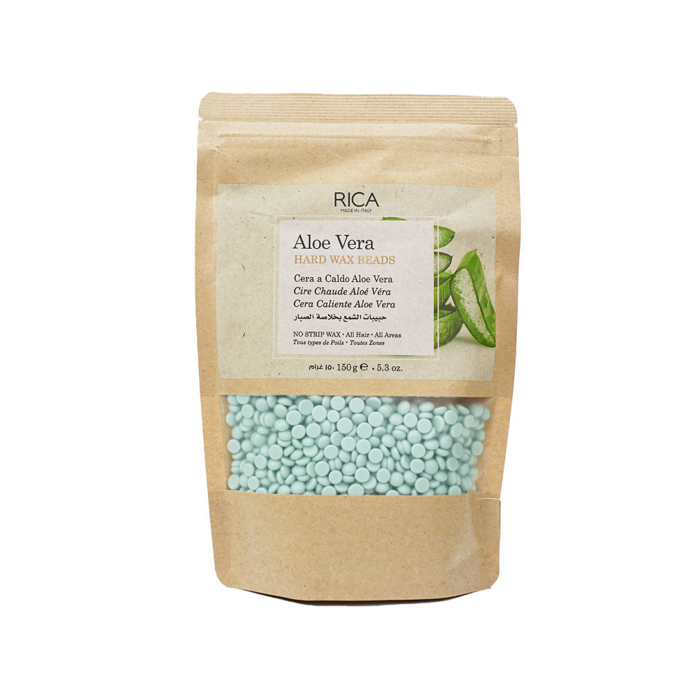 Rica Aloe Vera Beads Wax For Sensitive Skin With Glyceryl Rosinate & Cocoa Seed Butter