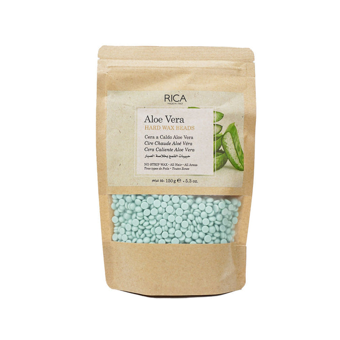Rica Aloe Vera Beads Wax For Sensitive Skin With Glyceryl Rosinate & Cocoa Seed Butter