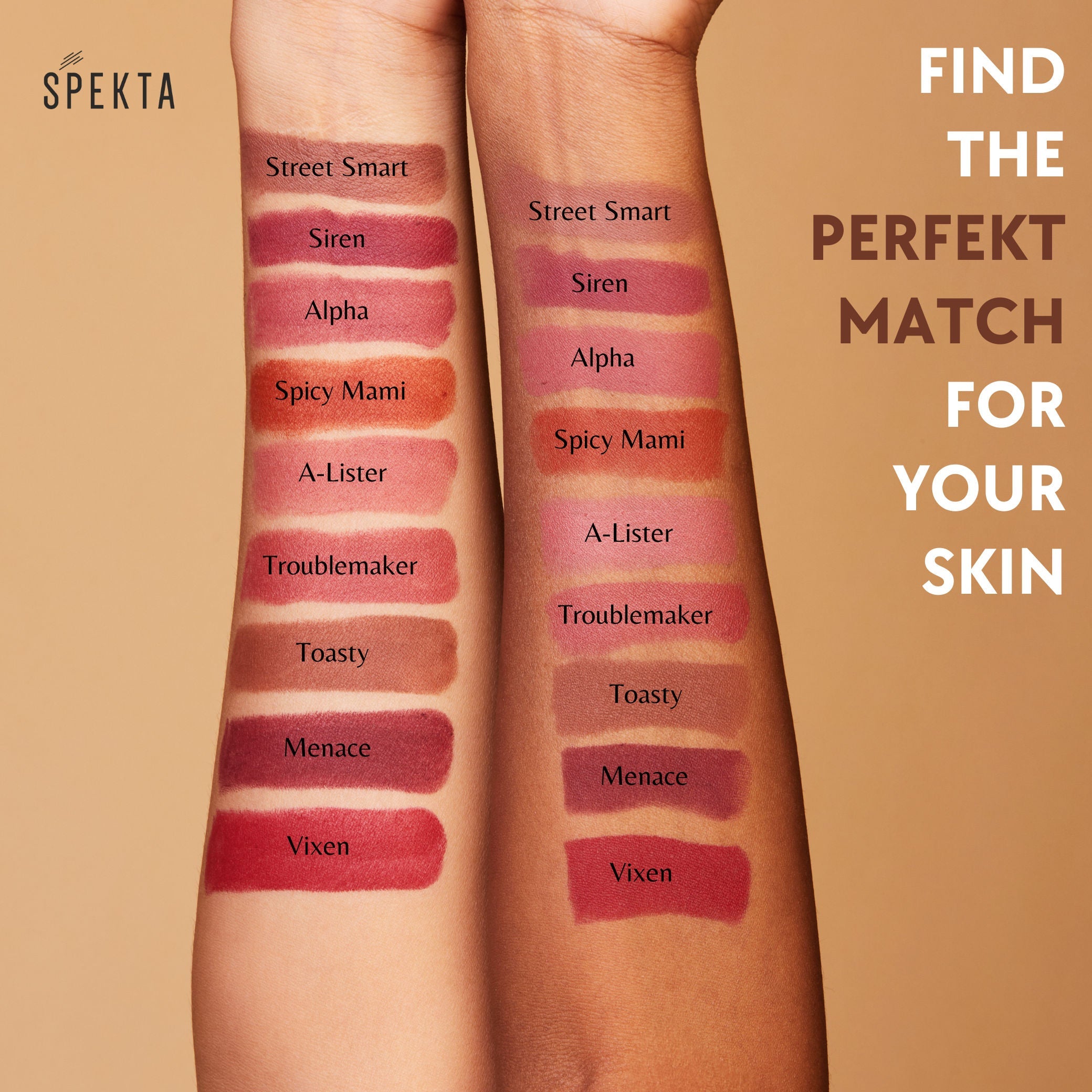 Spekta Cosmetics Matte Lipstick