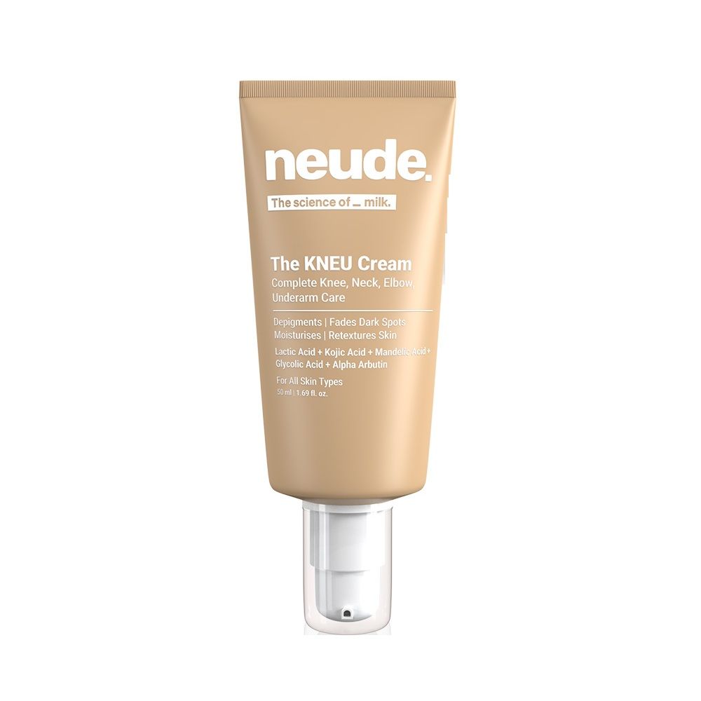 Neude Skin Knee, Neck, Elbow & Underarm Depigmentation Cream with Lactic, Kojic and Glycolic Acid