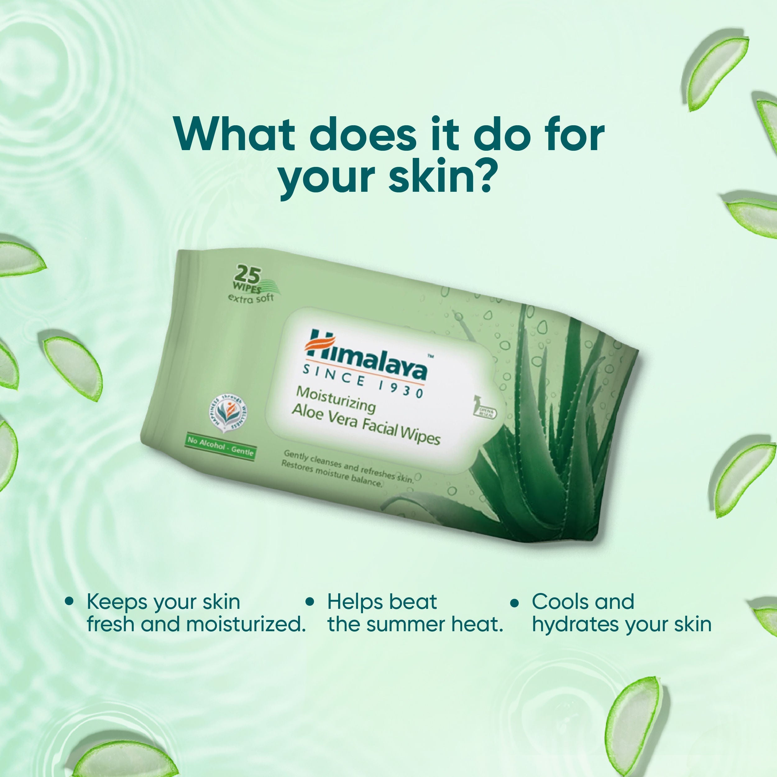 Himalaya Moisturising Aloe Vera Facial Wipes