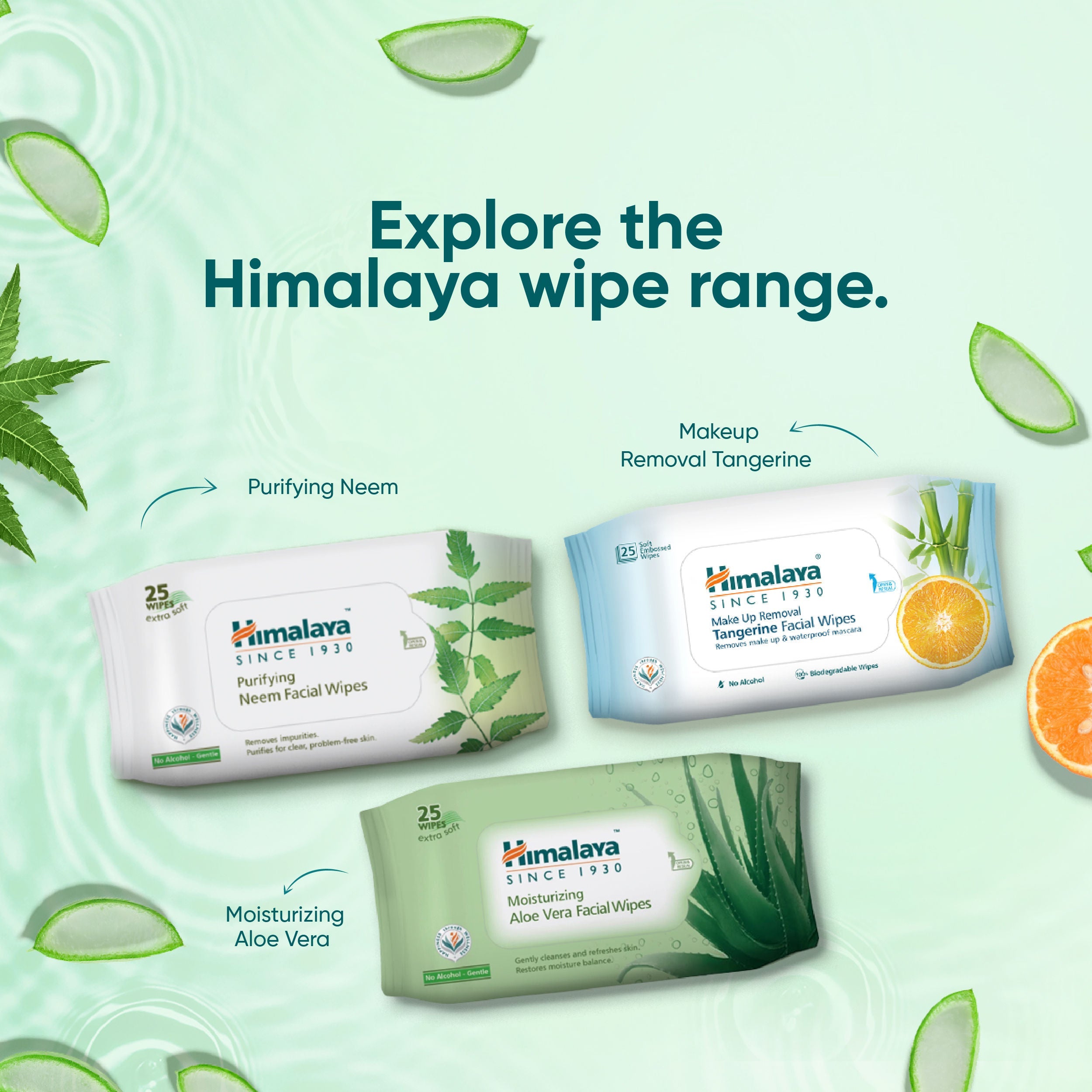Himalaya Moisturising Aloe Vera Facial Wipes