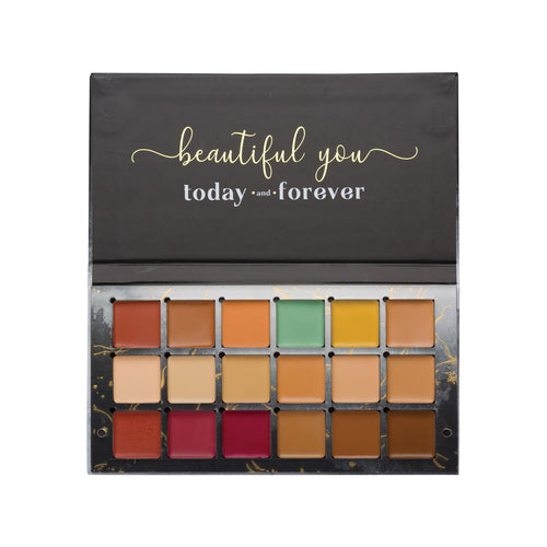 Aflairza 18 Shades Makeup Palette Foundation Concealer, Contour & Blush for Blendable Matte Makeup