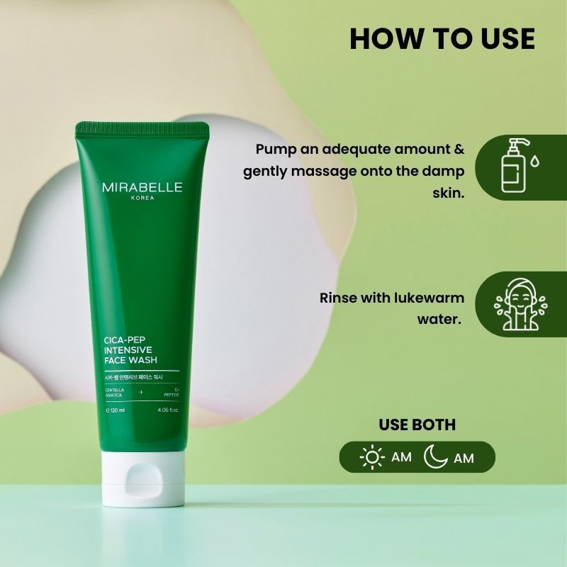 Mirabelle Korea Cica + Peptide Intensive Face Wash