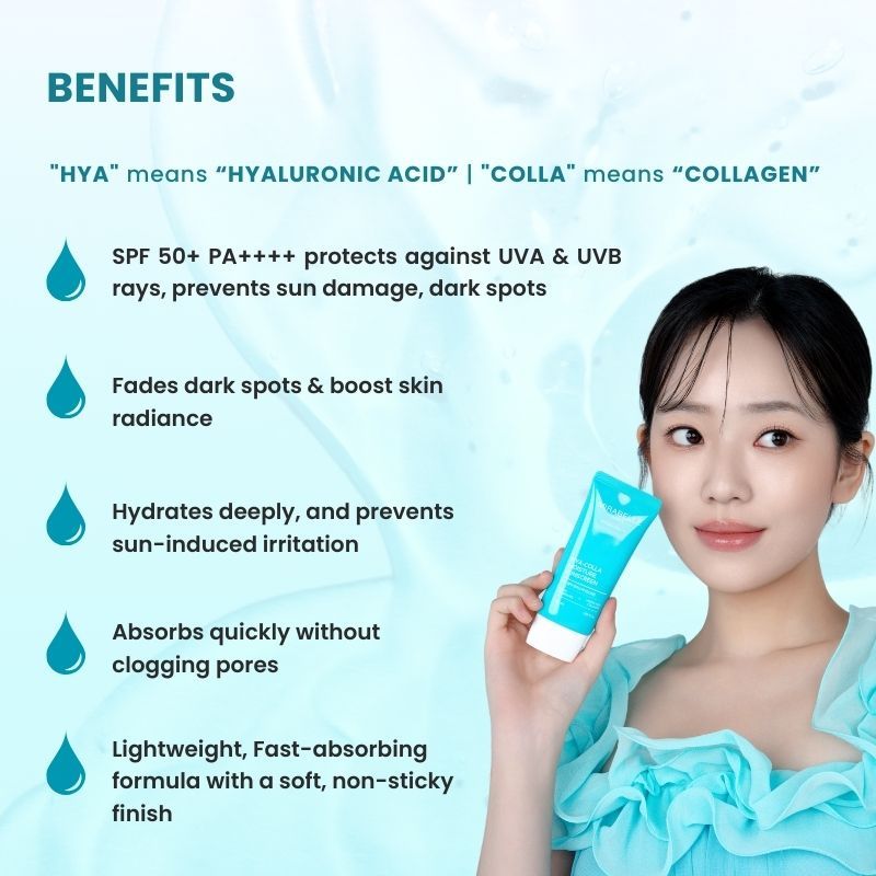 Mirabelle Korea Hyaluronic + Collagen Moisture Sunscreen SPF 50+ PA++++