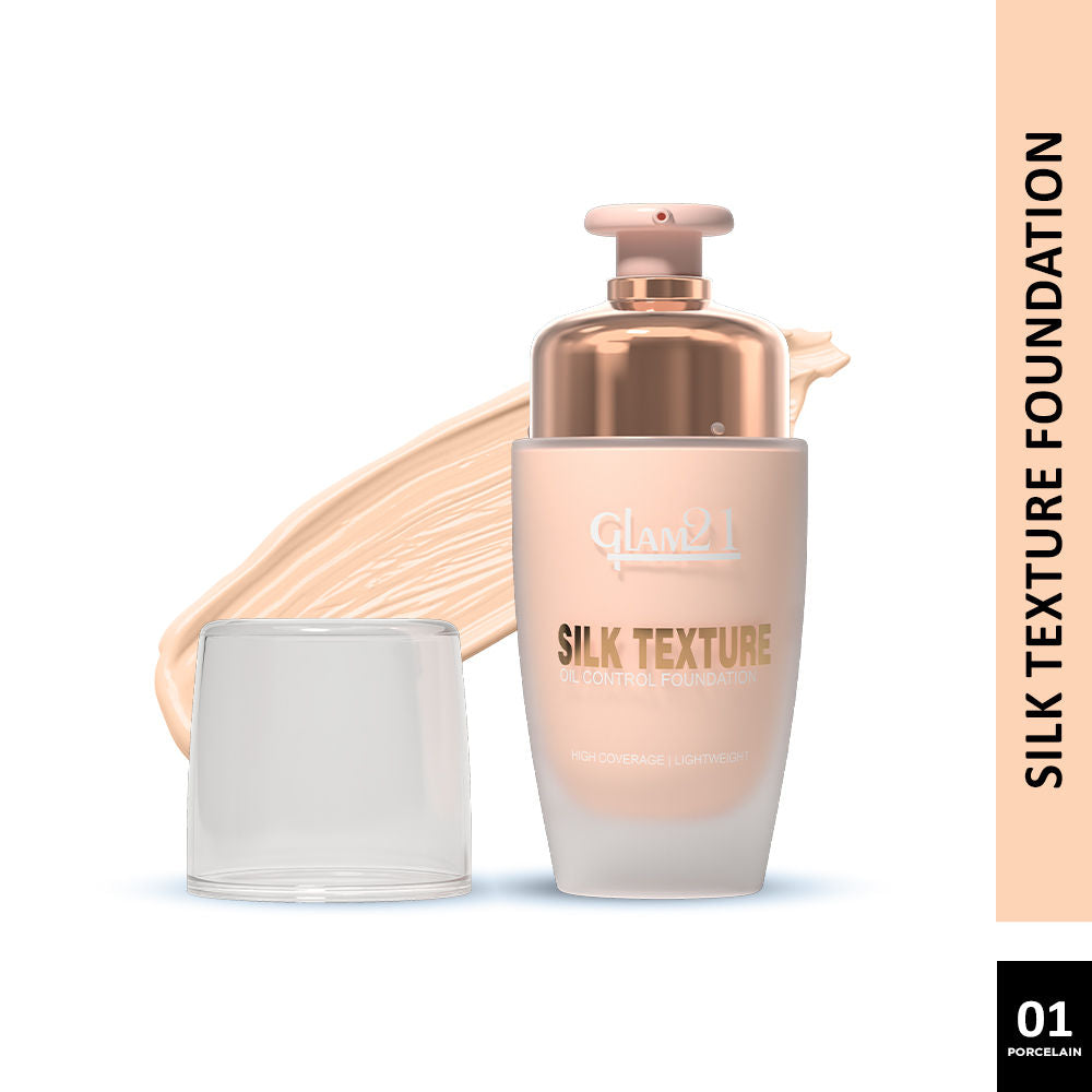 GLAM21 Silk Foundation With Oil-free Formula & SPF35