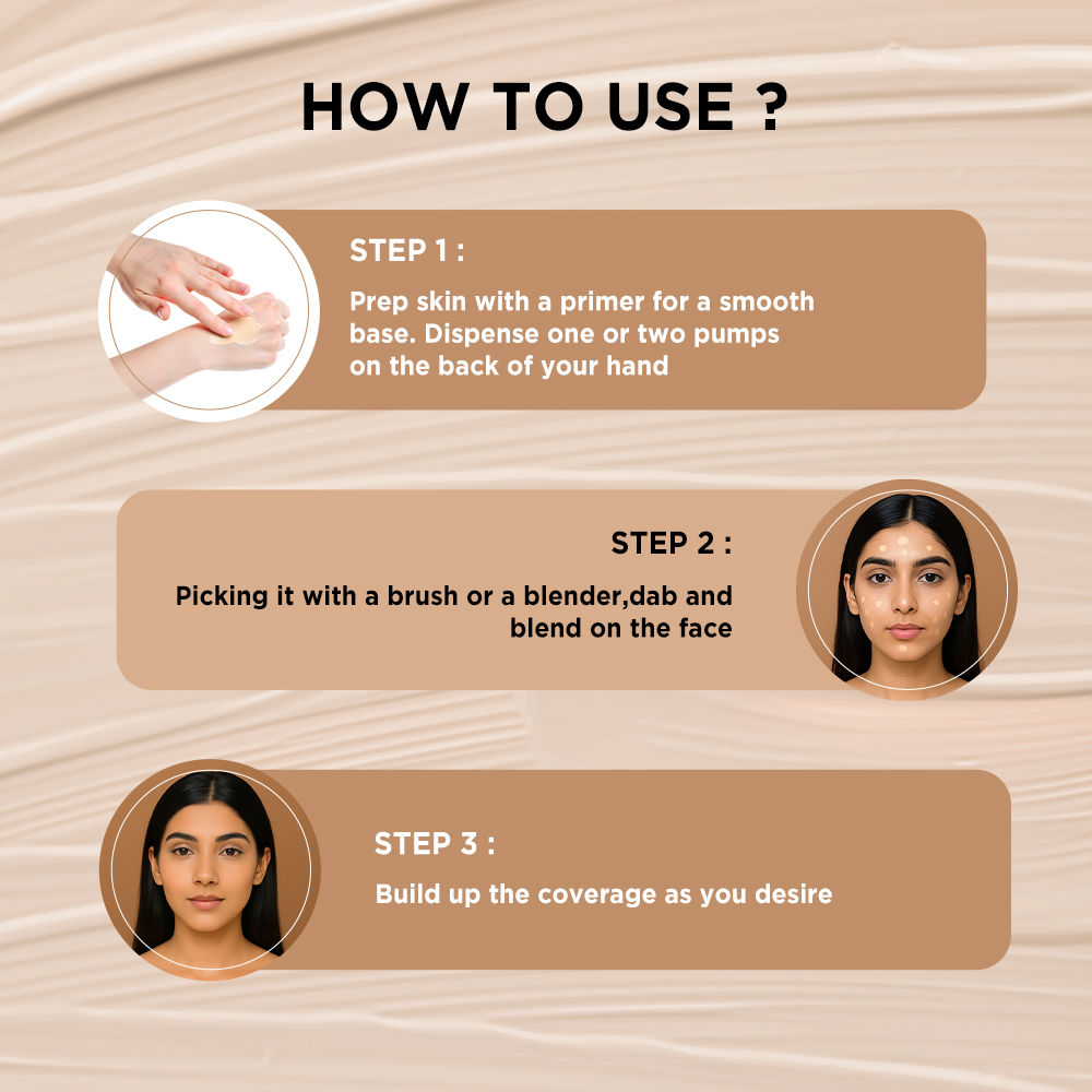 GLAM21 Silk Foundation With Oil-free Formula & SPF35