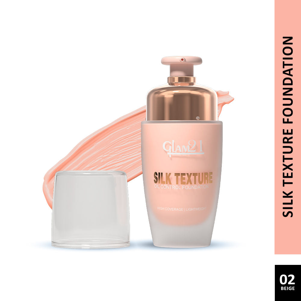 GLAM21 Silk Foundation With Oil-free Formula & SPF35
