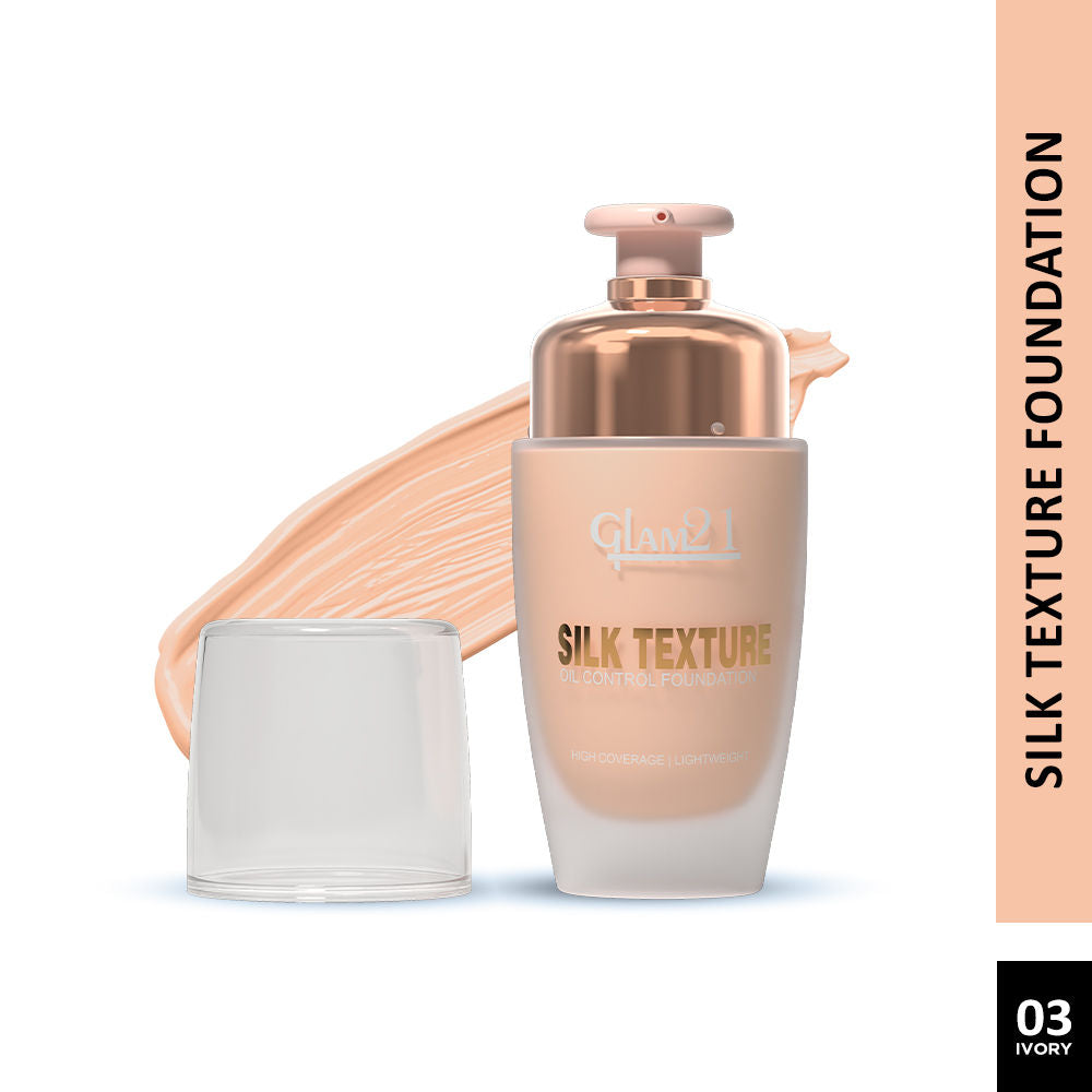 GLAM21 Silk Foundation With Oil-free Formula & SPF35