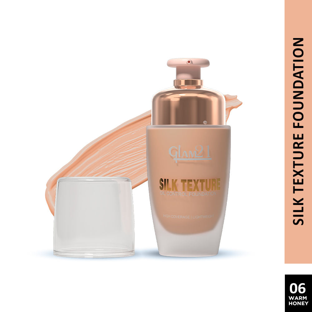 GLAM21 Silk Foundation With Oil-free Formula & SPF35