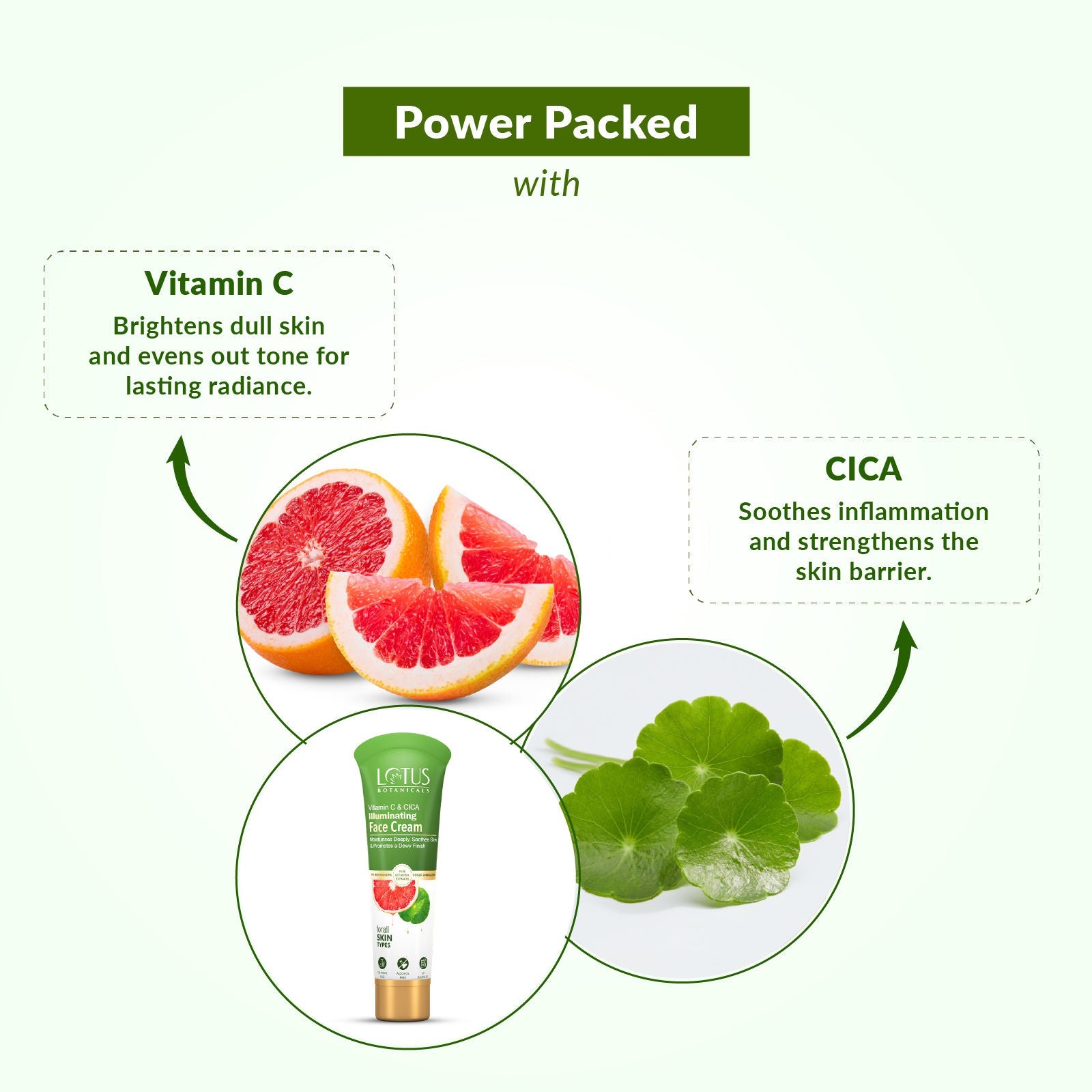 Lotus Botanicals Vitamin C & Cica Illuminating Face Cream