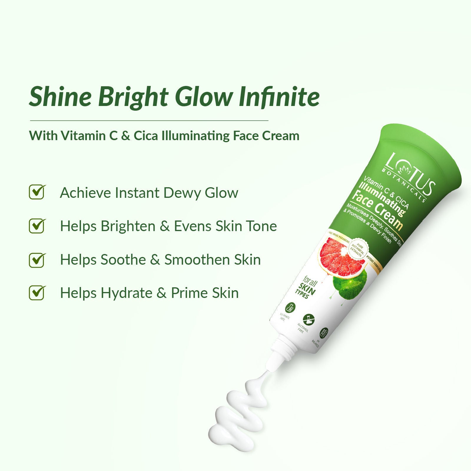 Lotus Botanicals Vitamin C & Cica Illuminating Face Cream
