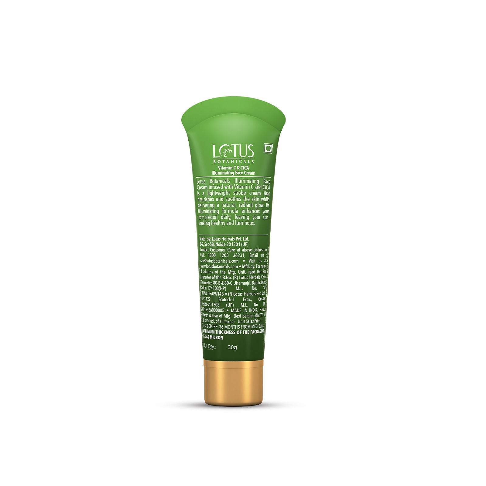 Lotus Botanicals Vitamin C & Cica Illuminating Face Cream