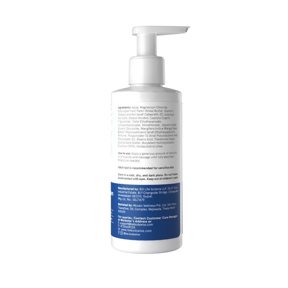 Be Bodywise 10% Magnesium Body Lotion For Muscle Soreness & Cramps