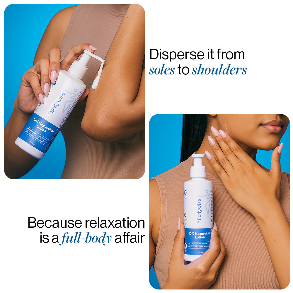 Be Bodywise 10% Magnesium Body Lotion For Muscle Soreness & Cramps