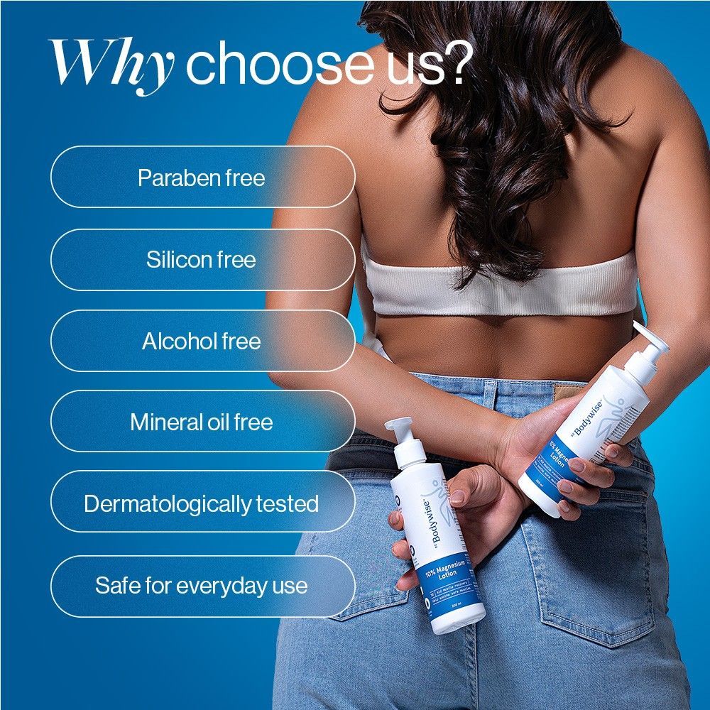 Be Bodywise 10% Magnesium Body Lotion For Muscle Soreness & Cramps