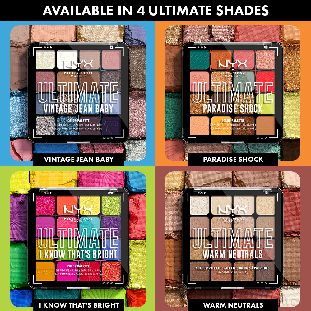 NYX Professional Makeup Ultimate Shadow Palette - Warm Neutrals