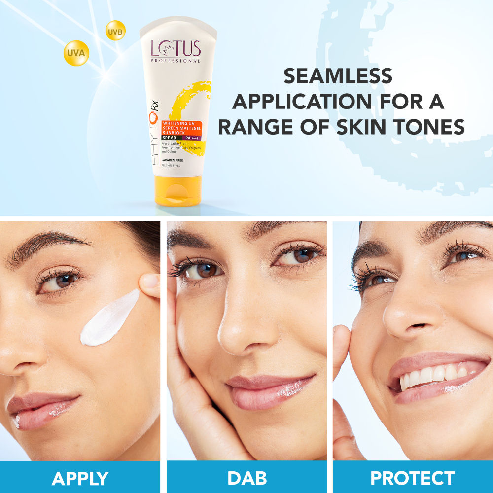 Lotus Herbals PhytoRx Whitening UV Screen Mattegel Sunblock SPF 60 PA+++