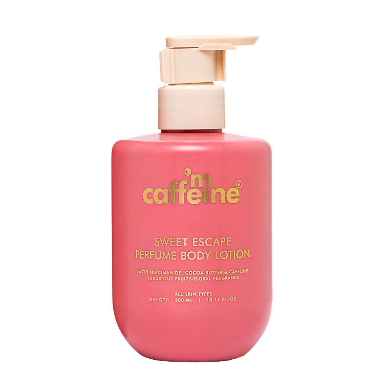 MCaffeine Sweet Escape Perfume Body Lotion With Niacinamide & Cocoa Butter Fruity Floral Fragrance