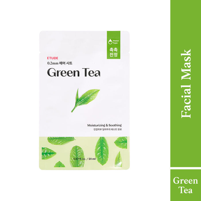ETUDE 0.2 Air Mask Green Tea - Moisturizing & Soothing