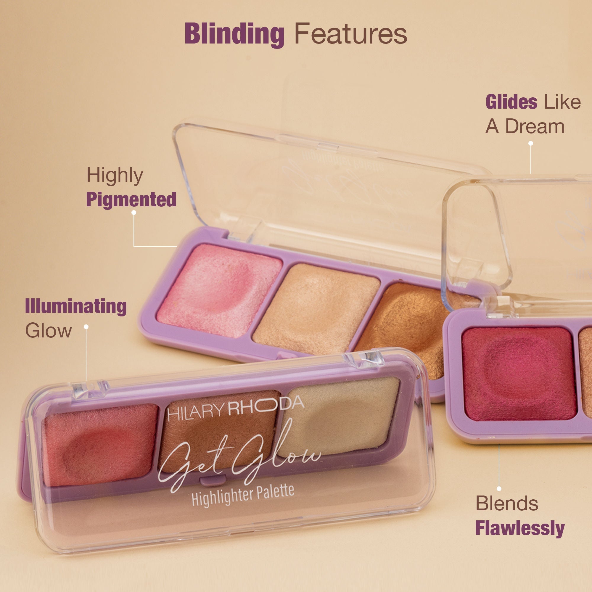 Hilary Rhoda Get Glow Highlighter Palette
