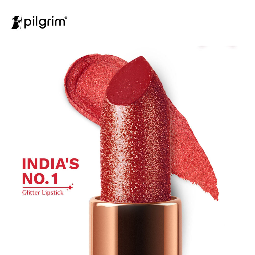 Pilgrim Glitter Lipstick With Matte Finish