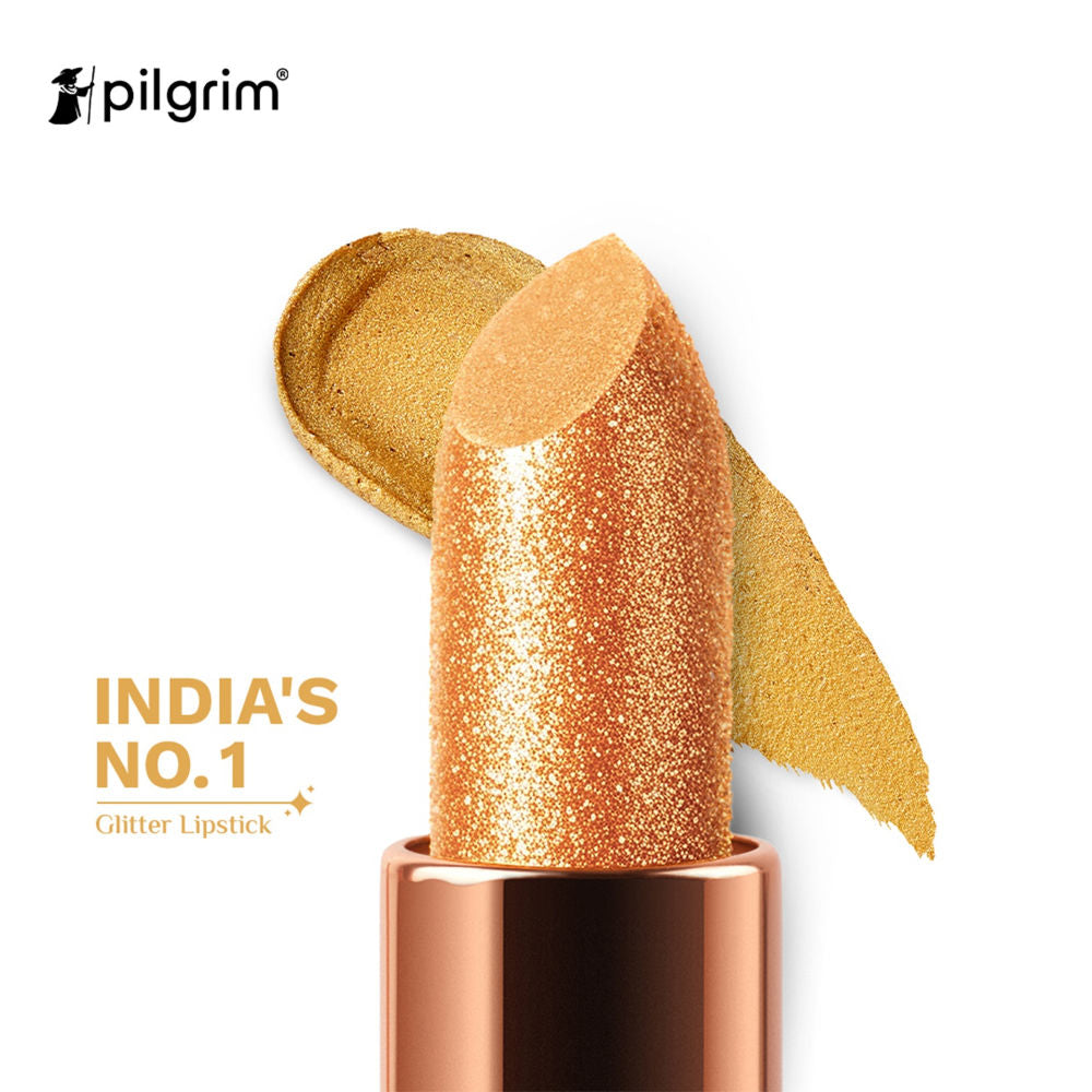 Pilgrim Glitter Lipstick With Matte Finish