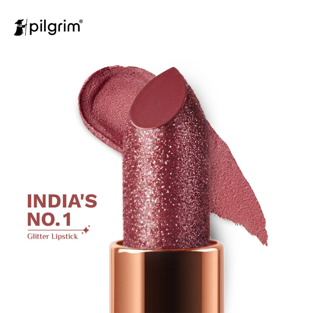 Pilgrim Glitter Lipstick With Matte Finish