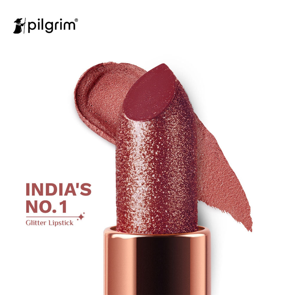 Pilgrim Glitter Lipstick With Matte Finish