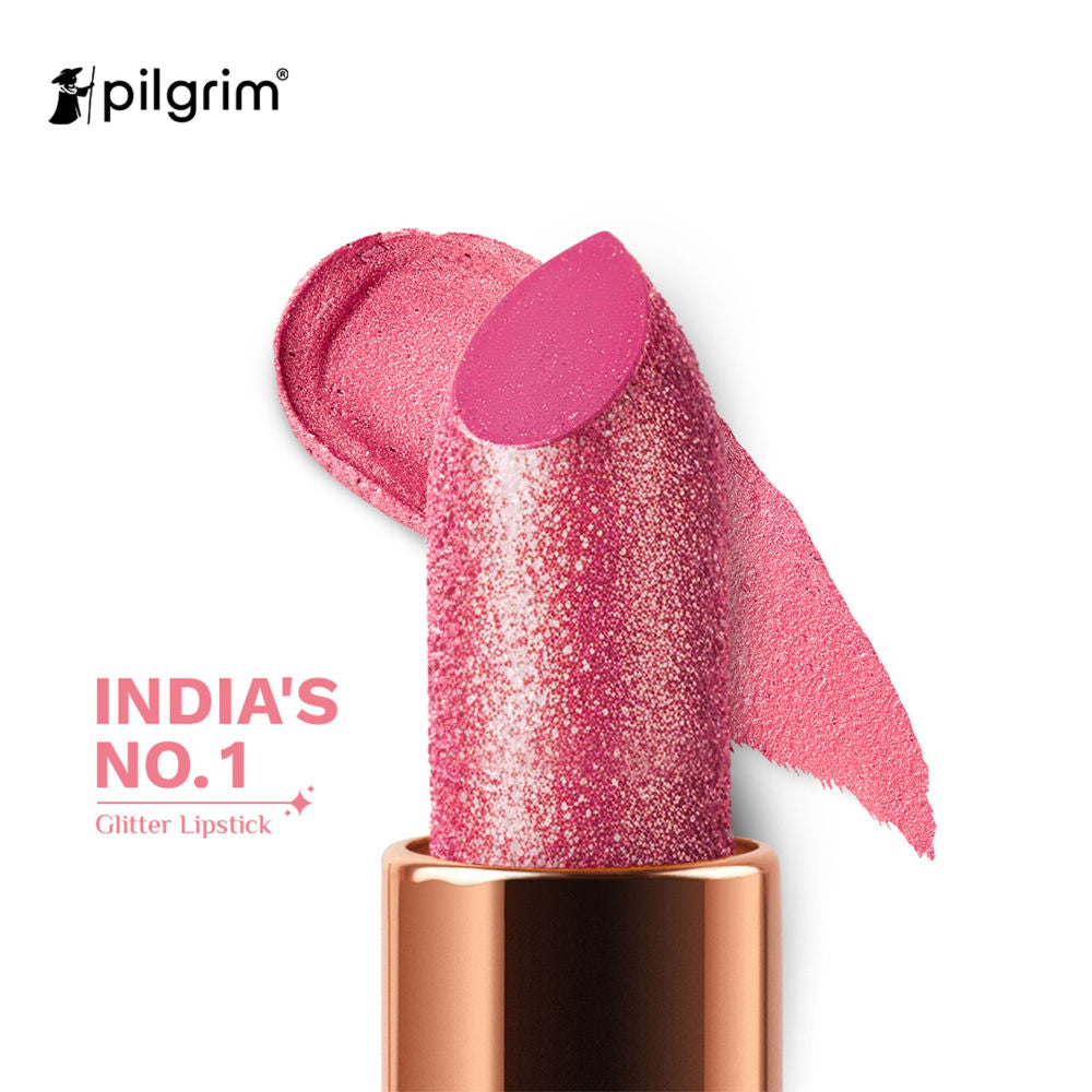 Pilgrim Glitter Lipstick With Matte Finish