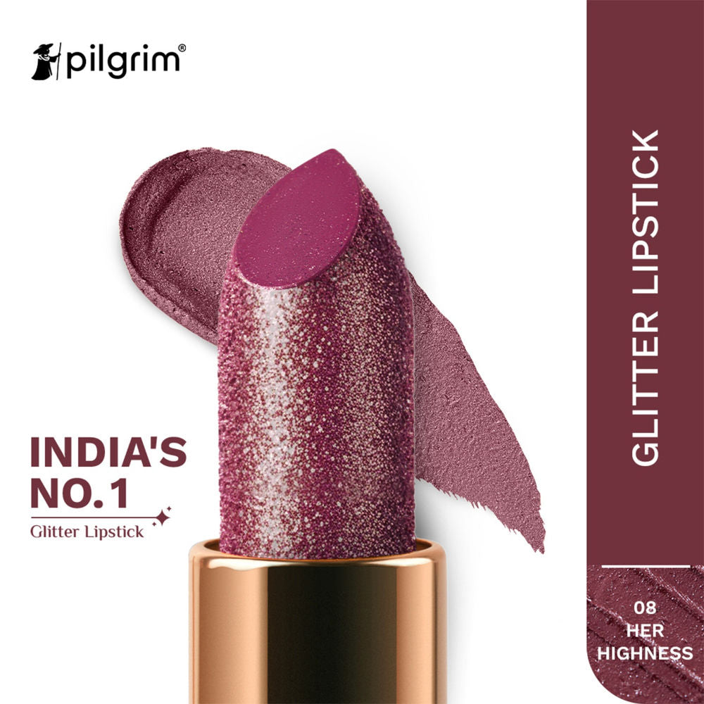 Pilgrim Glitter Lipstick With Matte Finish