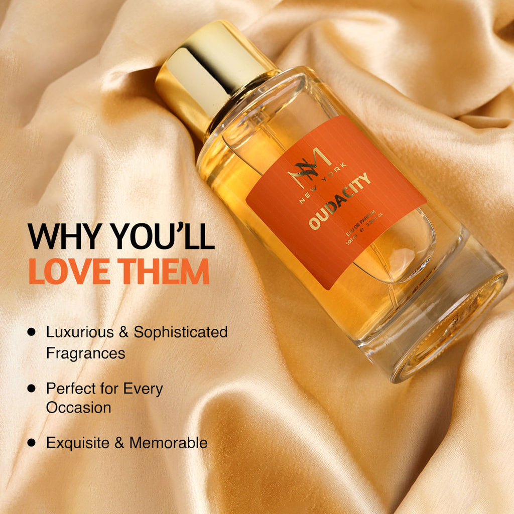 Nourish Mantra NM New York Oudacity Luxury Perfume with Unisex fragrance & Long-lasting Stay