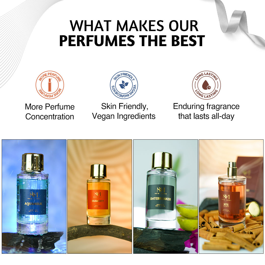 Nourish Mantra NM New York Oudacity Luxury Perfume with Unisex fragrance & Long-lasting Stay