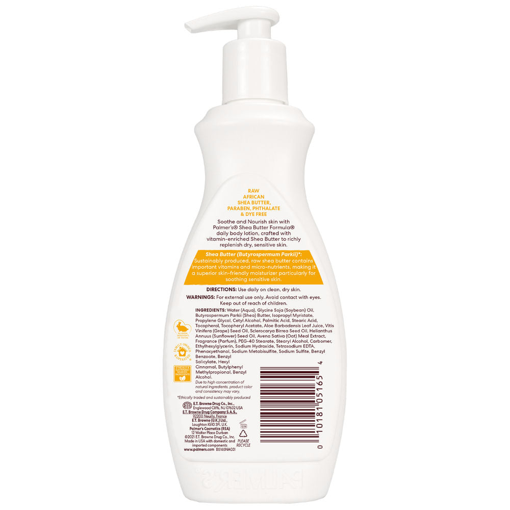 Palmer's Shea Butter Daily Body Lotion, Soothes Skin Irritation And Sensitive Skin