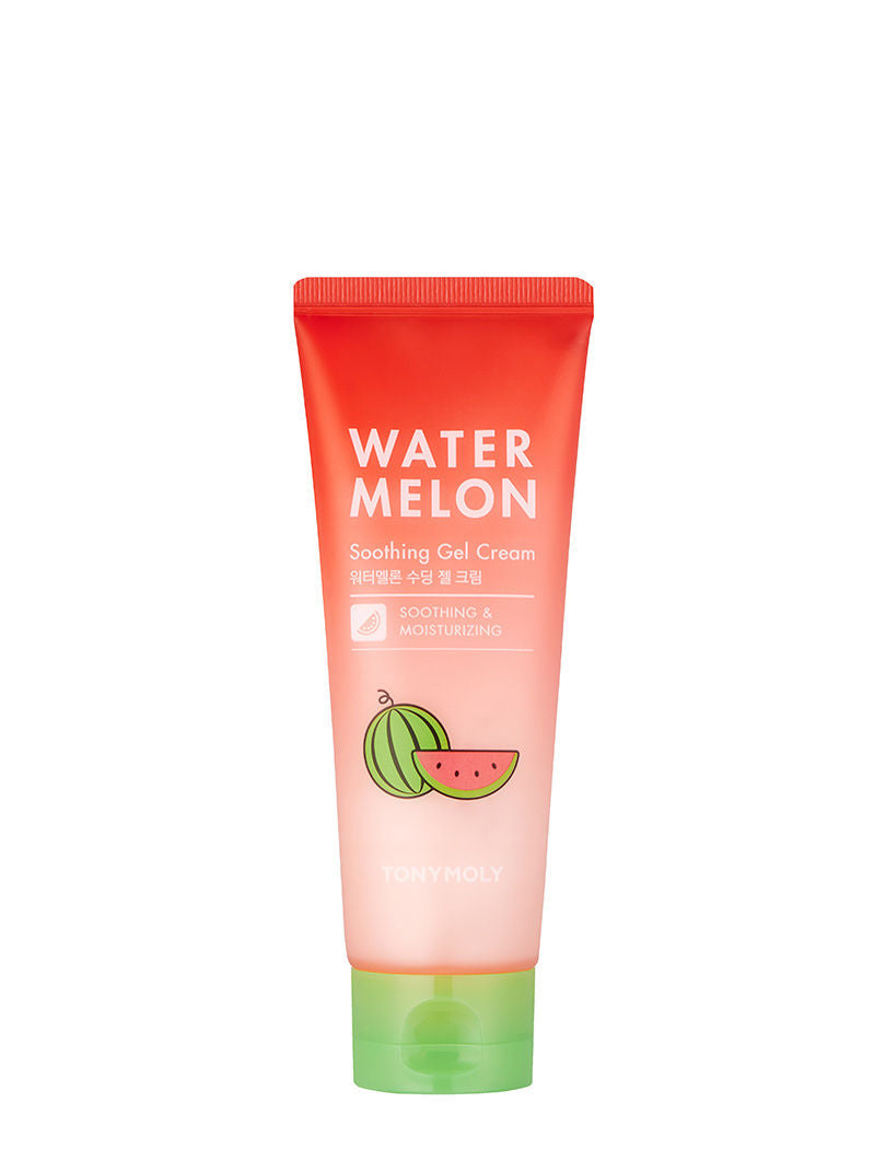 TONYMOLY Korean Watermelon Soothing Gel Cream to Hydrate & Repair Tired, Sun-Damaged Skin
