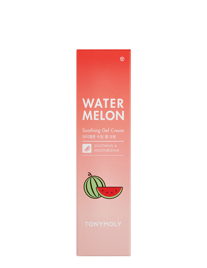 TONYMOLY Korean Watermelon Soothing Gel Cream to Hydrate & Repair Tired, Sun-Damaged Skin