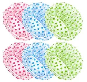 Beautiliss Reusable Waterproof Multicolour Shower Caps for Women, Men, Kids, and Babies