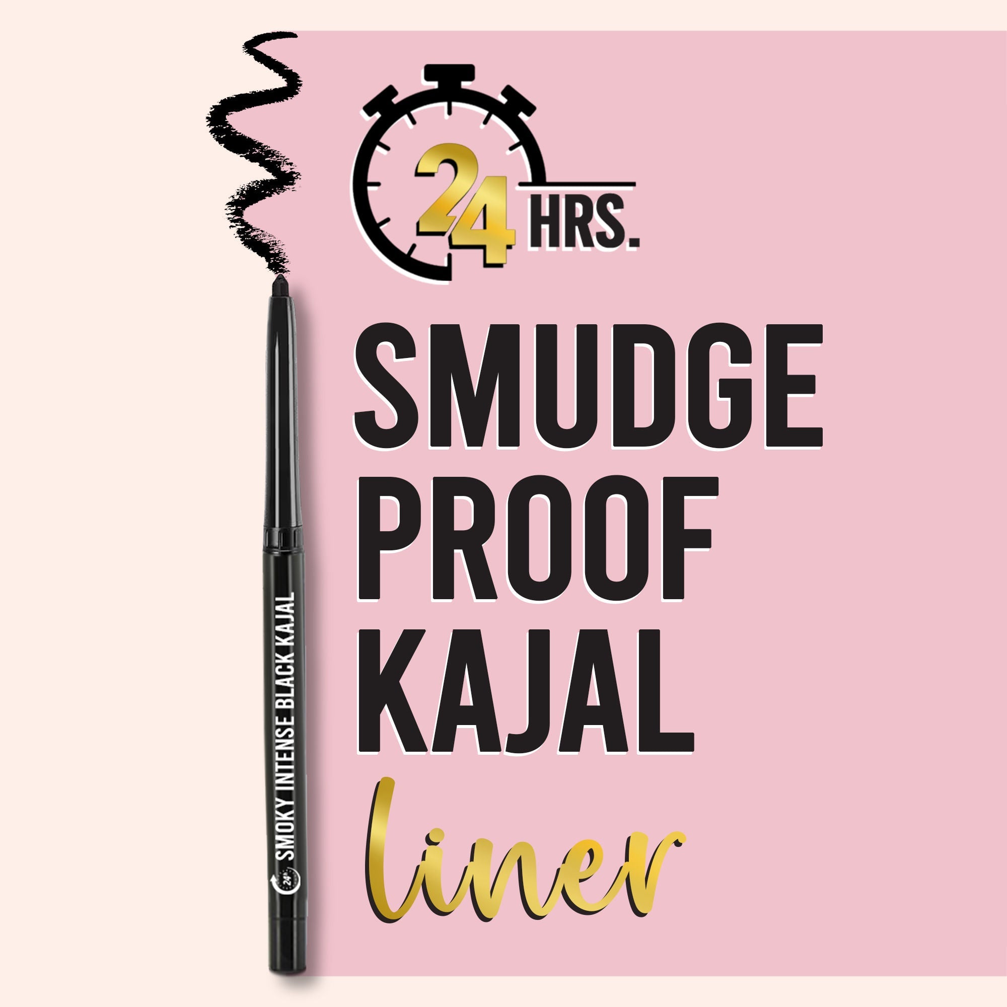 Glamveda Smoky Intense Black Kajal