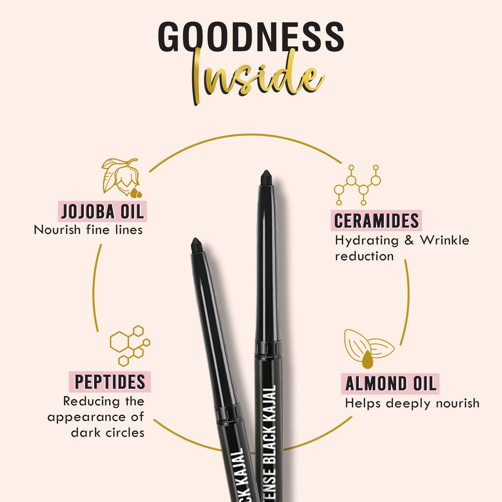 Glamveda Smoky Intense Black Kajal