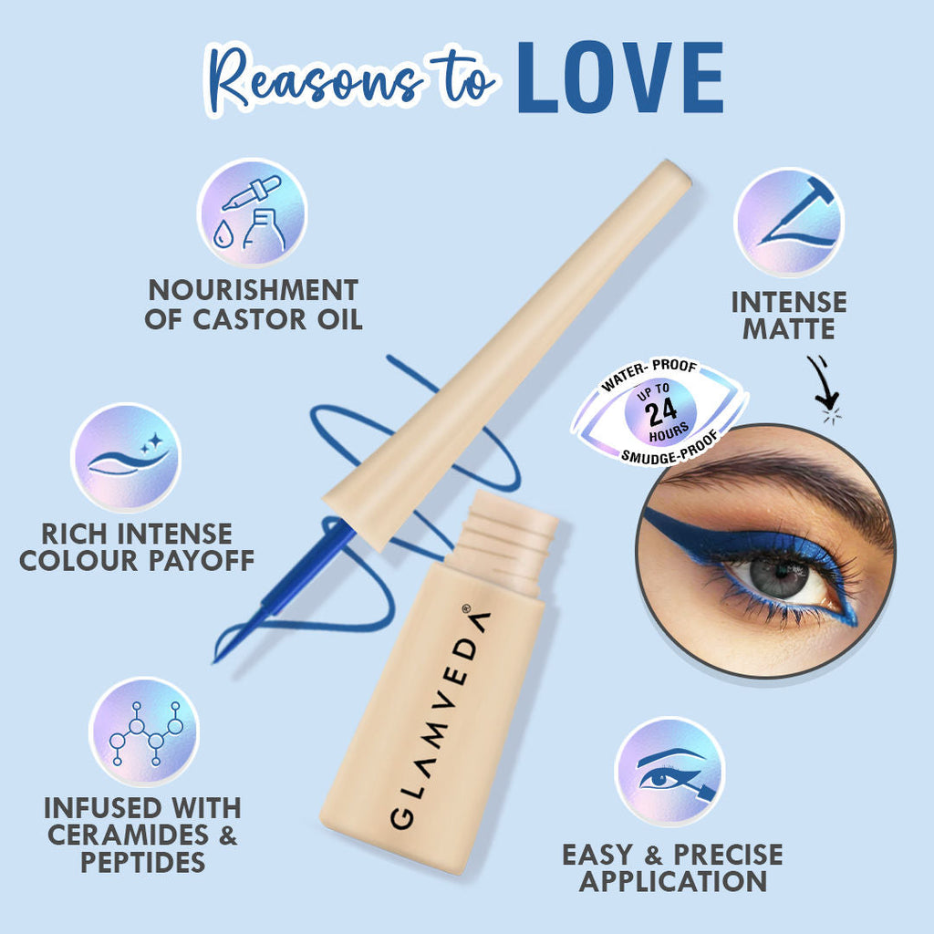 Glamveda Super Matte Liquid Intense Eyeliner