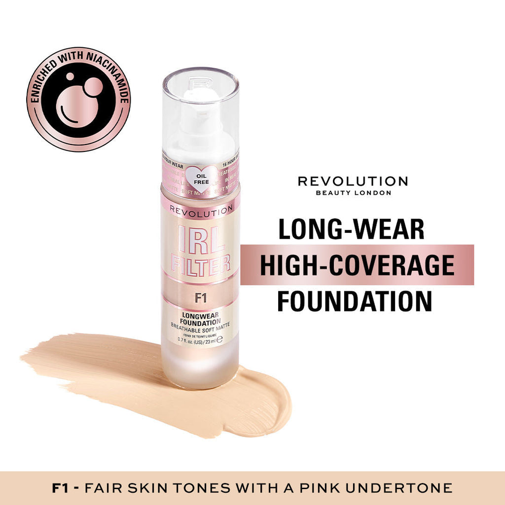 Makeup Revolution IRL Filter Longwear Foundation