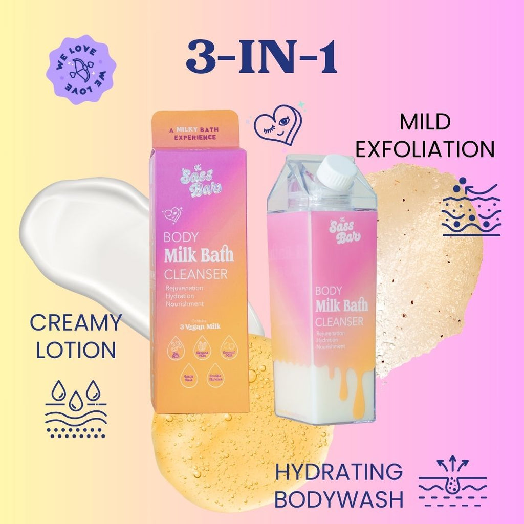 The Sass Bar Dawn Exfoliating Bodywash with Lactic Acid + Centella for Sensitive Skin