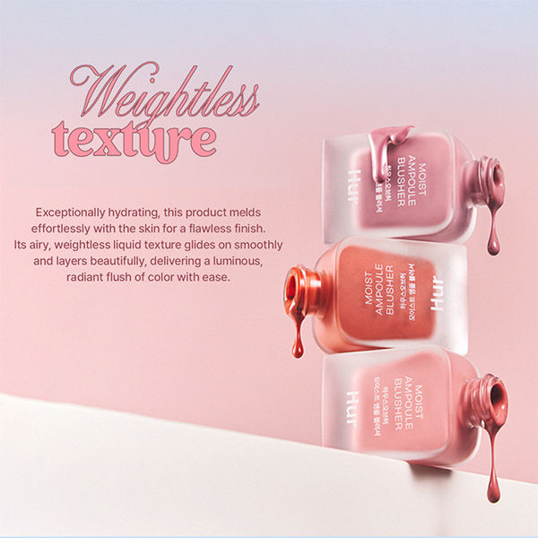 House of Hur Moist Ampoule Blusher Hydrating Liquid Blush with Natural Finish